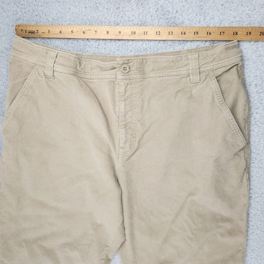 The North Face Pants Mens XL Khaki Beige Corduroy Stretch Casual Outdoor Cotton
